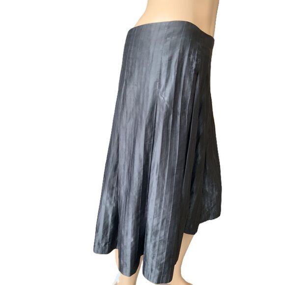 Mossimo Black Knee-Length Pleated Elastic Waistband Fairy Grunge Skirt Size 2 - Picture 5 of 13